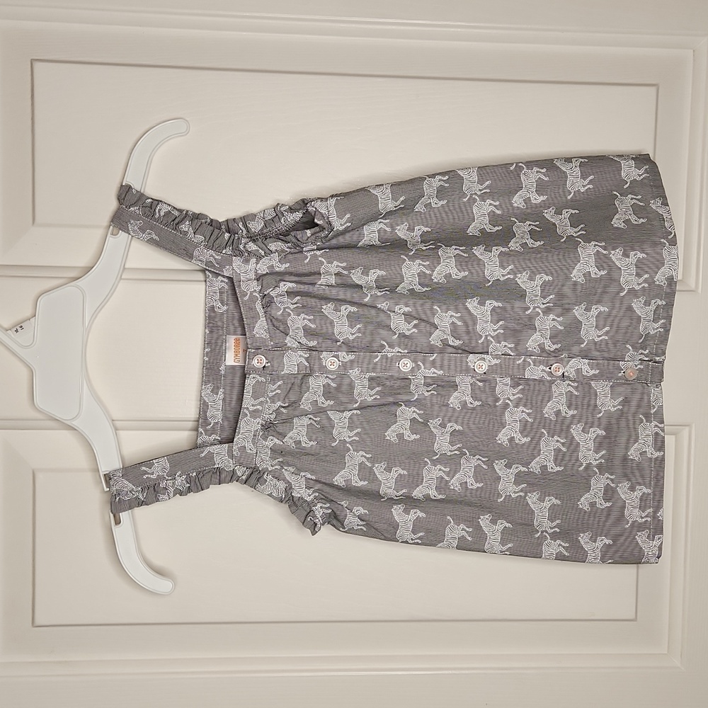 Gymboree Pinstriped Zebra Top Size 7